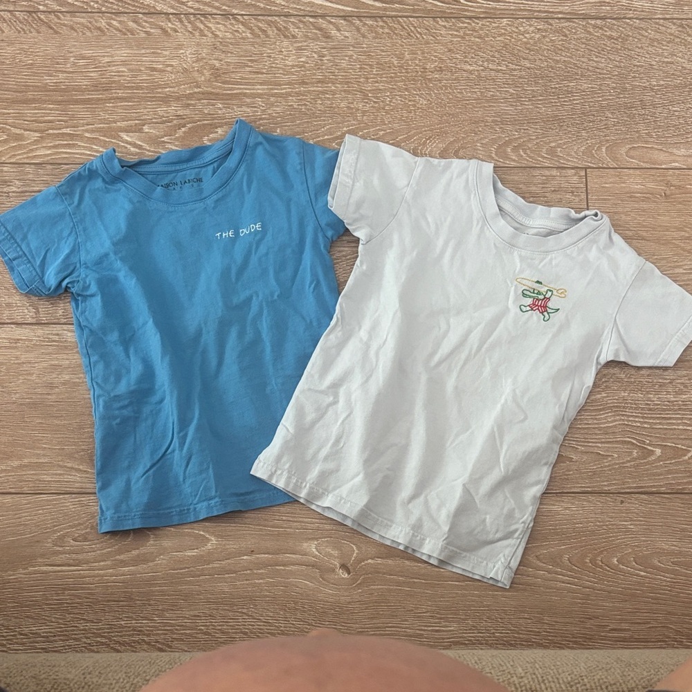 Maison Labiche t-shirt lot Blue and White Short Sleeve Tees sz 2T